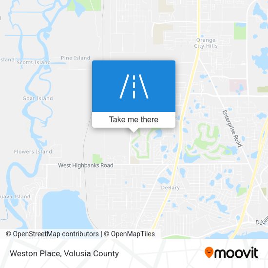 Weston Place map