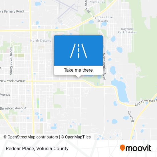 Redear Place map