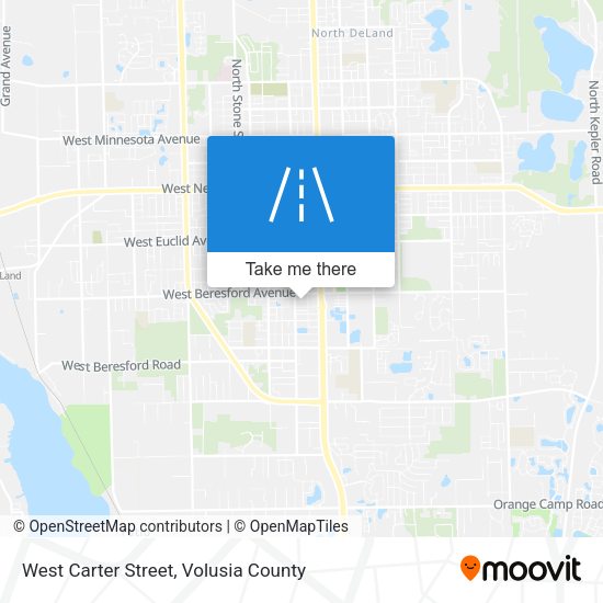 West Carter Street map