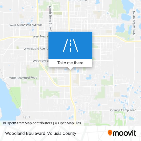 Woodland Boulevard map