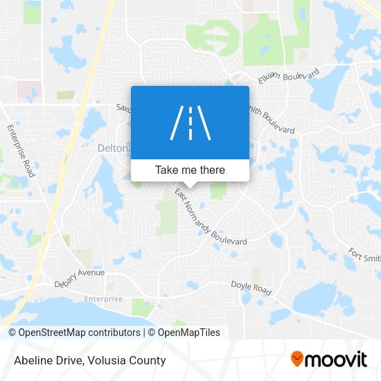 Abeline Drive map