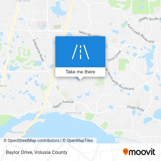 Baylor Drive map