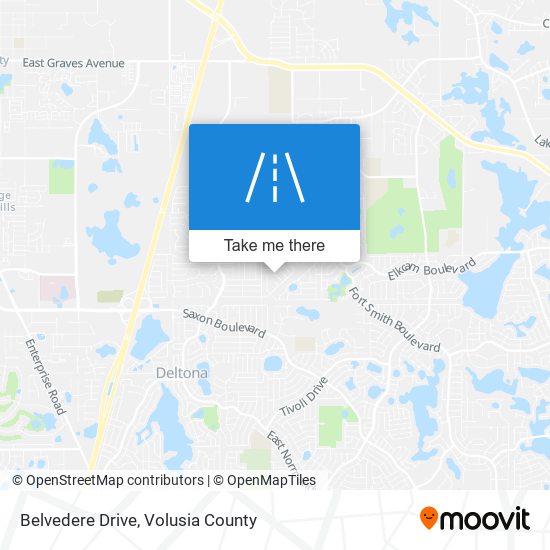 Belvedere Drive map