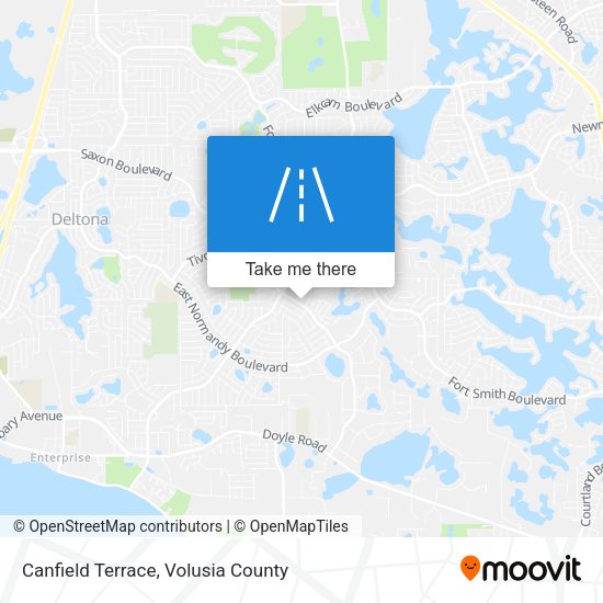 Mapa de Canfield Terrace