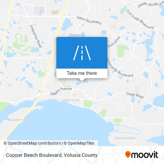 Copper Beech Boulevard map