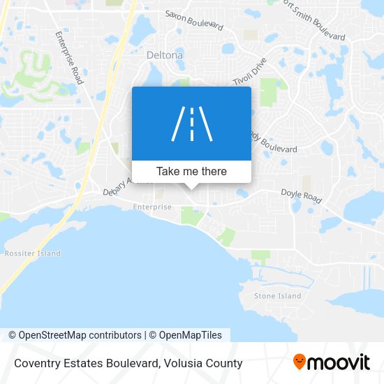 Mapa de Coventry Estates Boulevard