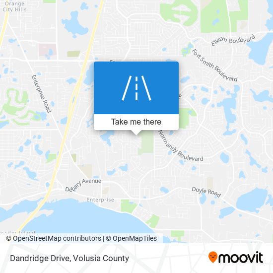 Dandridge Drive map