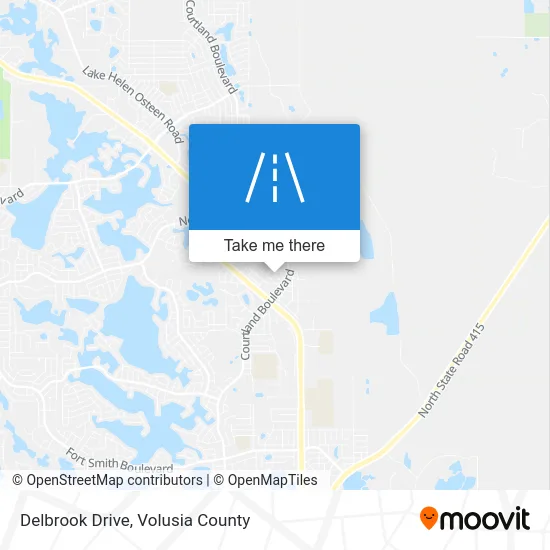 Delbrook Drive map