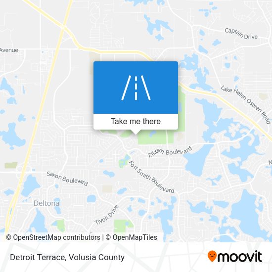 Mapa de Detroit Terrace