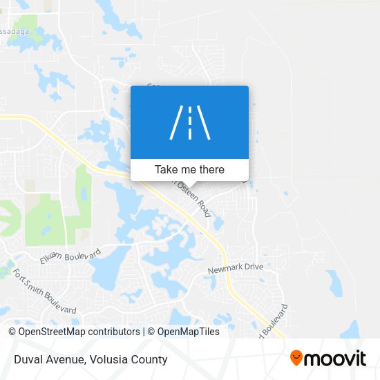 Duval Avenue map