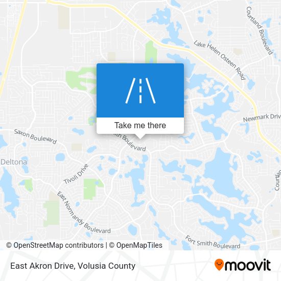 East Akron Drive map