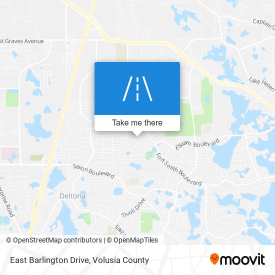 Mapa de East Barlington Drive