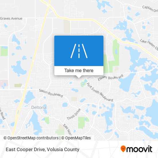 East Cooper Drive map