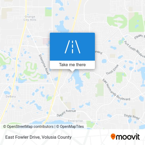 Mapa de East Fowler Drive