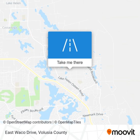 Mapa de East Waco Drive