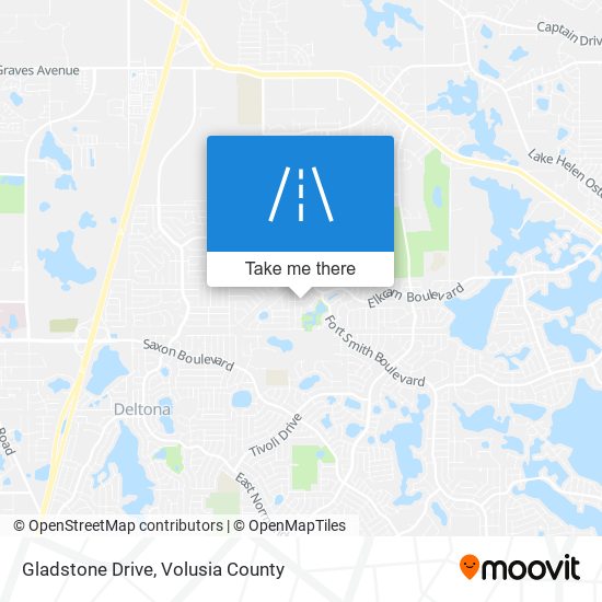 Gladstone Drive map