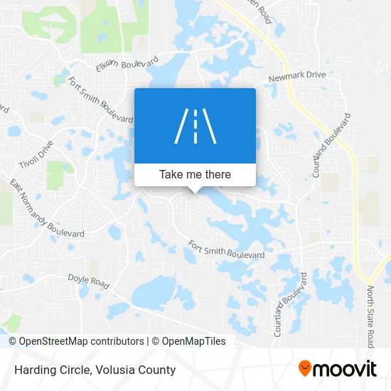 Harding Circle map