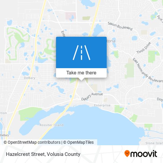 Hazelcrest Street map