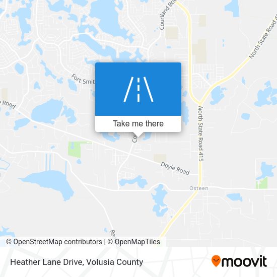 Heather Lane Drive map