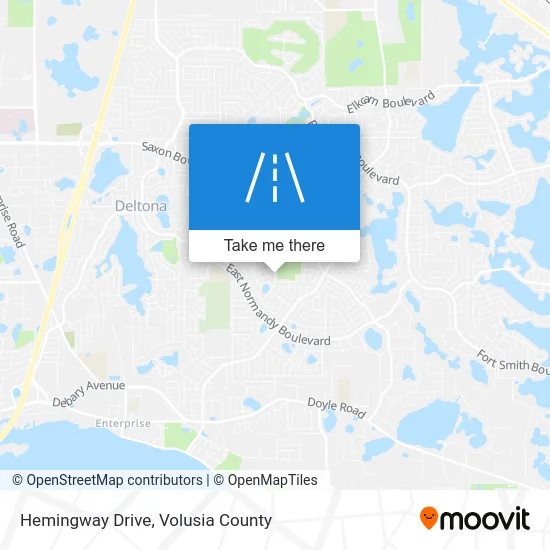 Hemingway Drive map