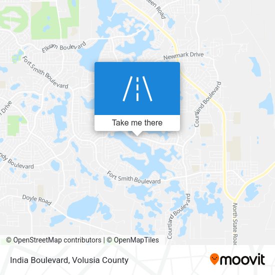 India Boulevard map