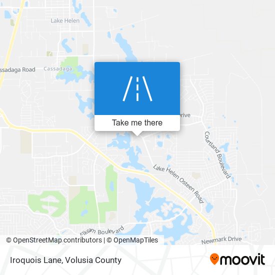 Iroquois Lane map