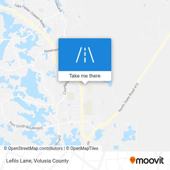 Lefils Lane map
