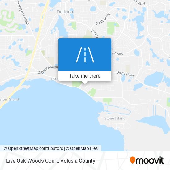 Live Oak Woods Court map