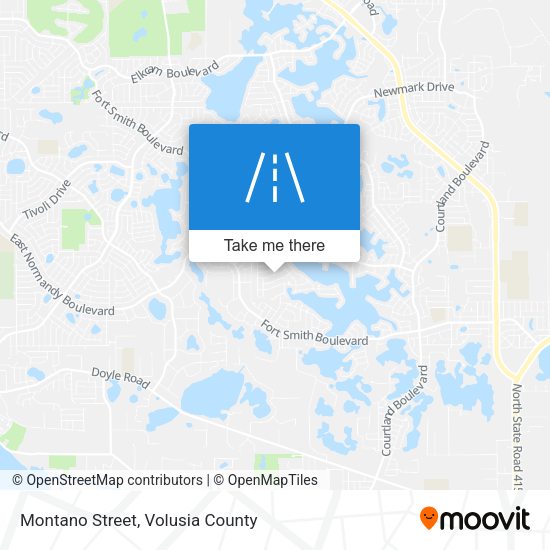 Montano Street map