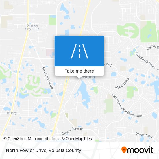 North Fowler Drive map