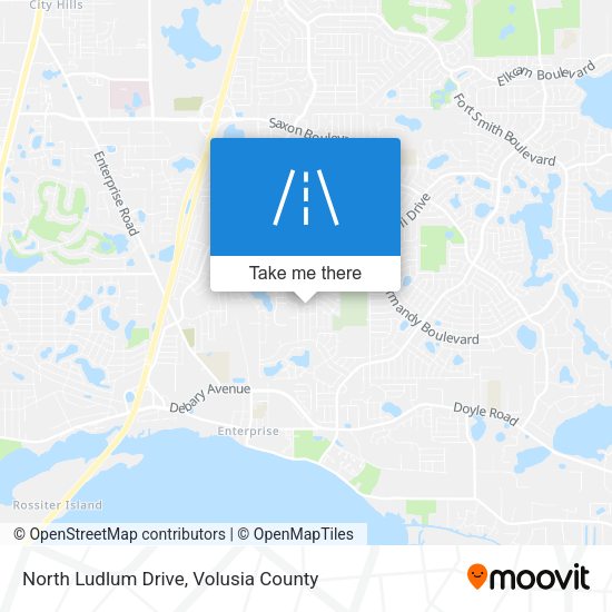 North Ludlum Drive map