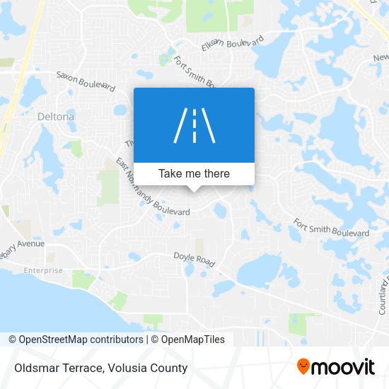 Oldsmar Terrace map