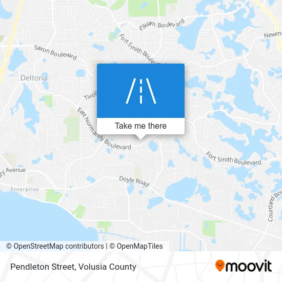Pendleton Street map
