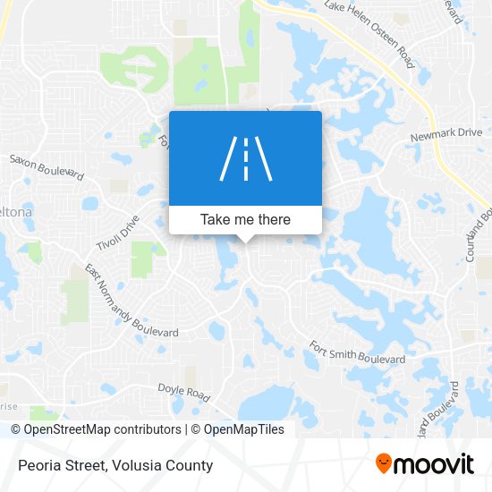 Peoria Street map