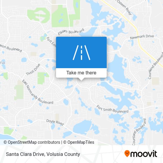 Santa Clara Drive map