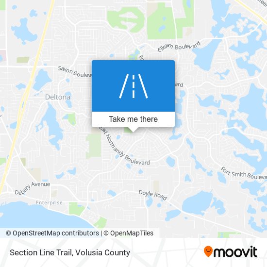 Mapa de Section Line Trail