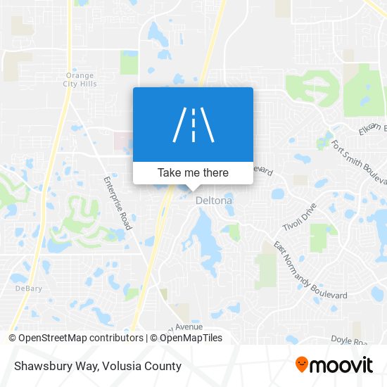 Shawsbury Way map