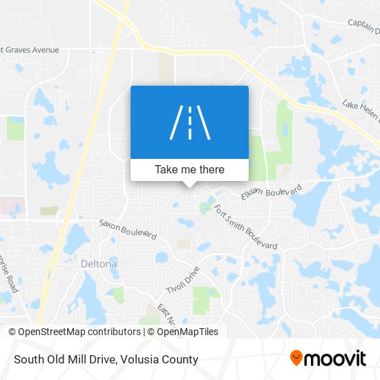 Mapa de South Old Mill Drive