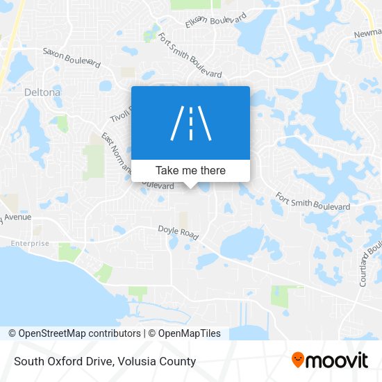 South Oxford Drive map