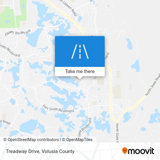 Treadway Drive map
