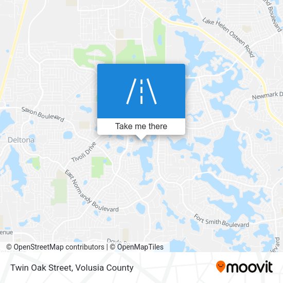 Twin Oak Street map