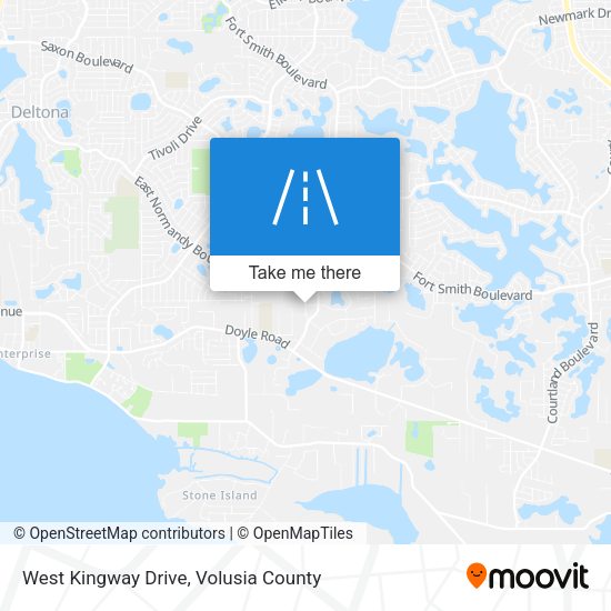 West Kingway Drive map