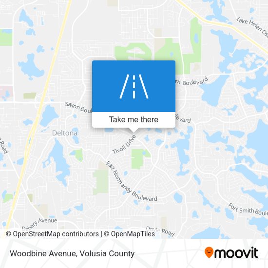 Woodbine Avenue map