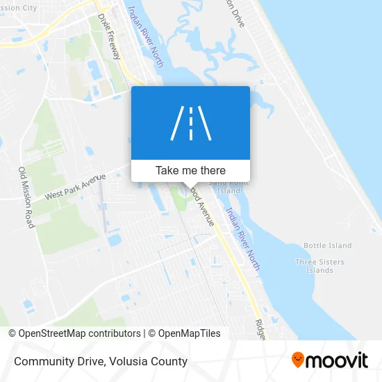 Community Drive map