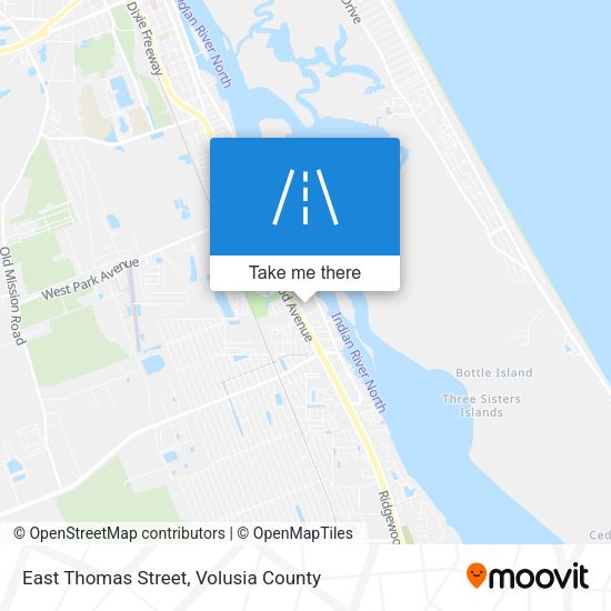 East Thomas Street map
