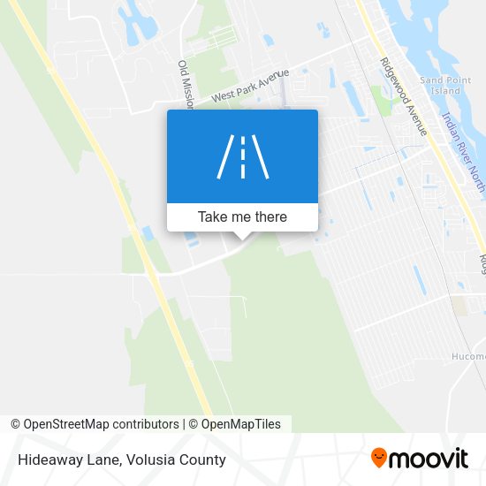 Hideaway Lane map