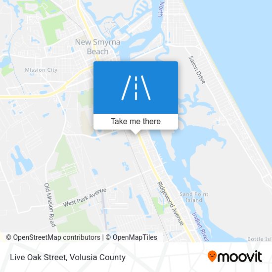 Mapa de Live Oak Street