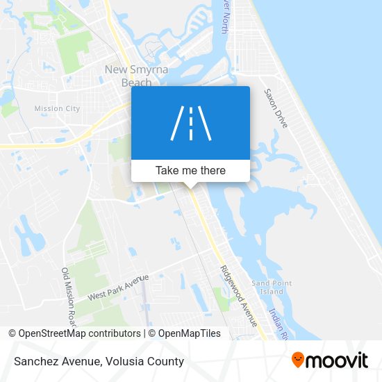 Sanchez Avenue map