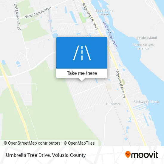 Umbrella Tree Drive map