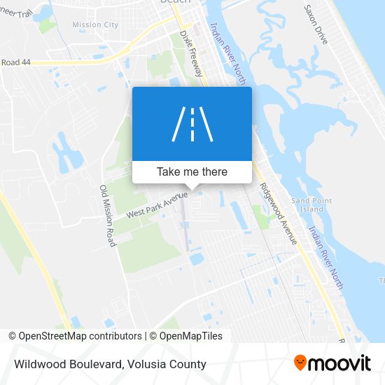 Wildwood Boulevard map